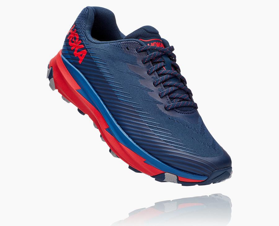 Hoka Australia One One Torrent 2 - Mens Trail Shoes Navy - GVJHX-7854